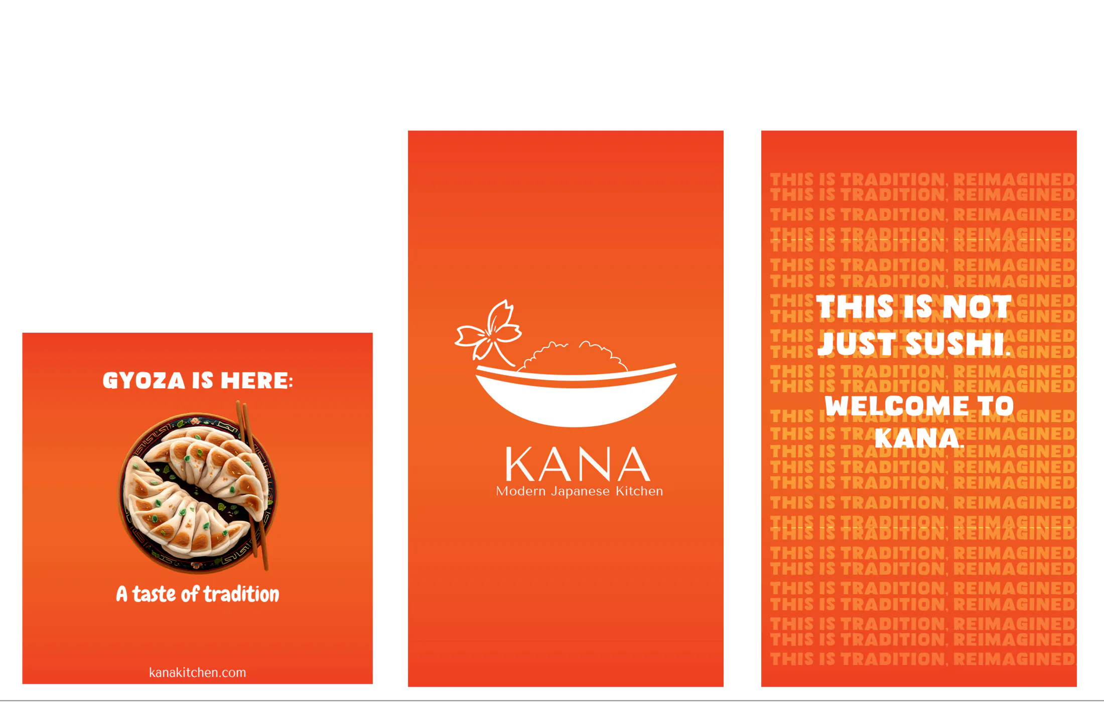 KANA campaign format studies, image 2 of 2